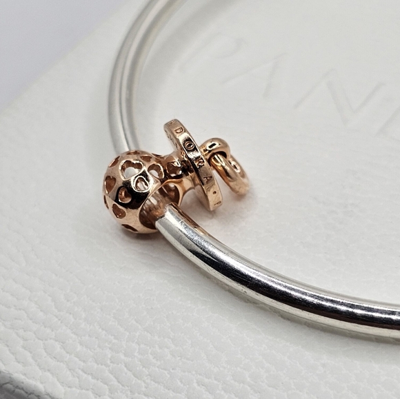 Authentic Pandora Rose Dangle Charm - Picture 4 of 7